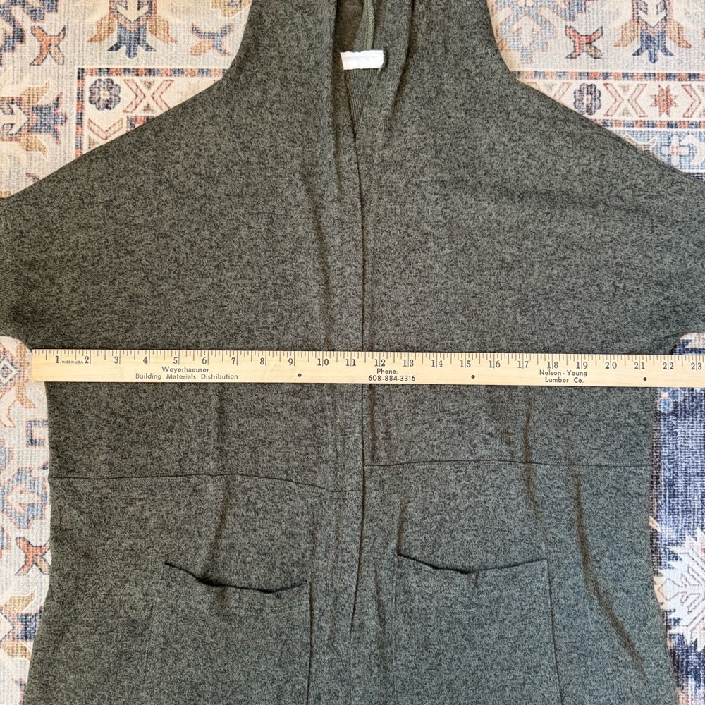 Out From Under Urban Outfitters Green Hooded Open Cardigan Women’s Size Small - Picture 9 of 12
